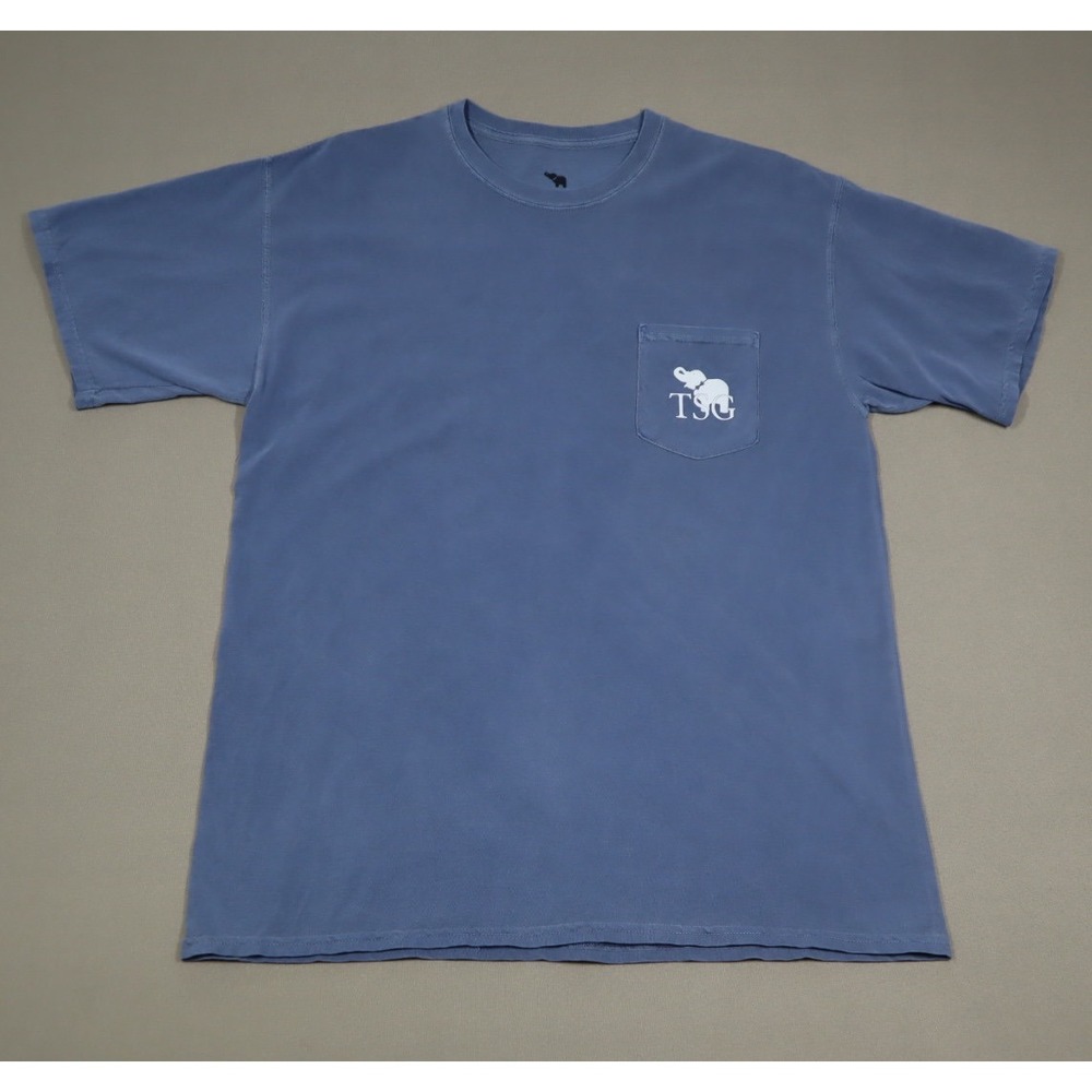 The Southern Gentleman Blue Pocket Tee -‎ Size L
